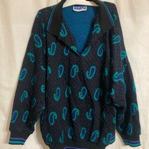 Retro Paisley Sweater Top